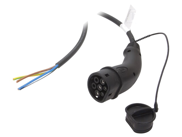 Kabel: eMobility; 1x0,5mm2,3x6mm2; 250V; 11kW; IP44; draden,Type 2 Kabel: eMobility; 1x0,5mm2,3x6mm2; 250V; 11kW; IP44; draden,Type 2